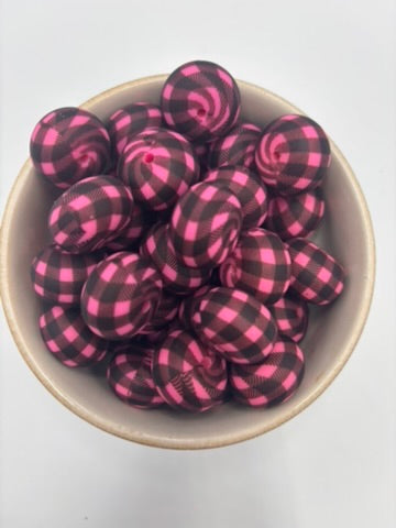 Beads 22mm silicone abacus | 1 Patterned