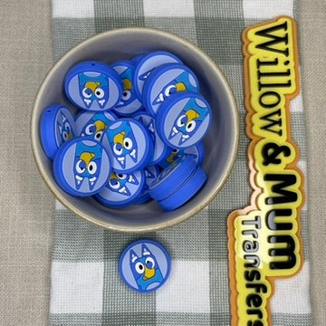 Silicone Focal Bead | 374 | Bluey