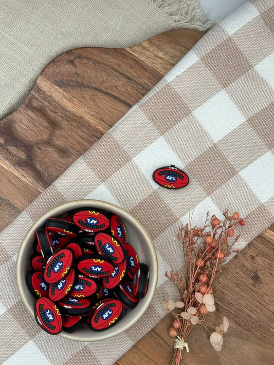 AFL Football |Silicone Focal Bead | 199