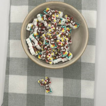 Silicone Focal Bead | 506 | Christmas Raindear