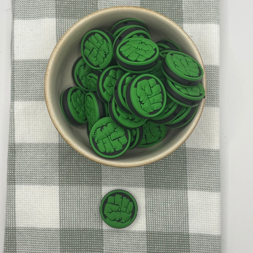 Silicone Focal Bead | 378 | Hulk
