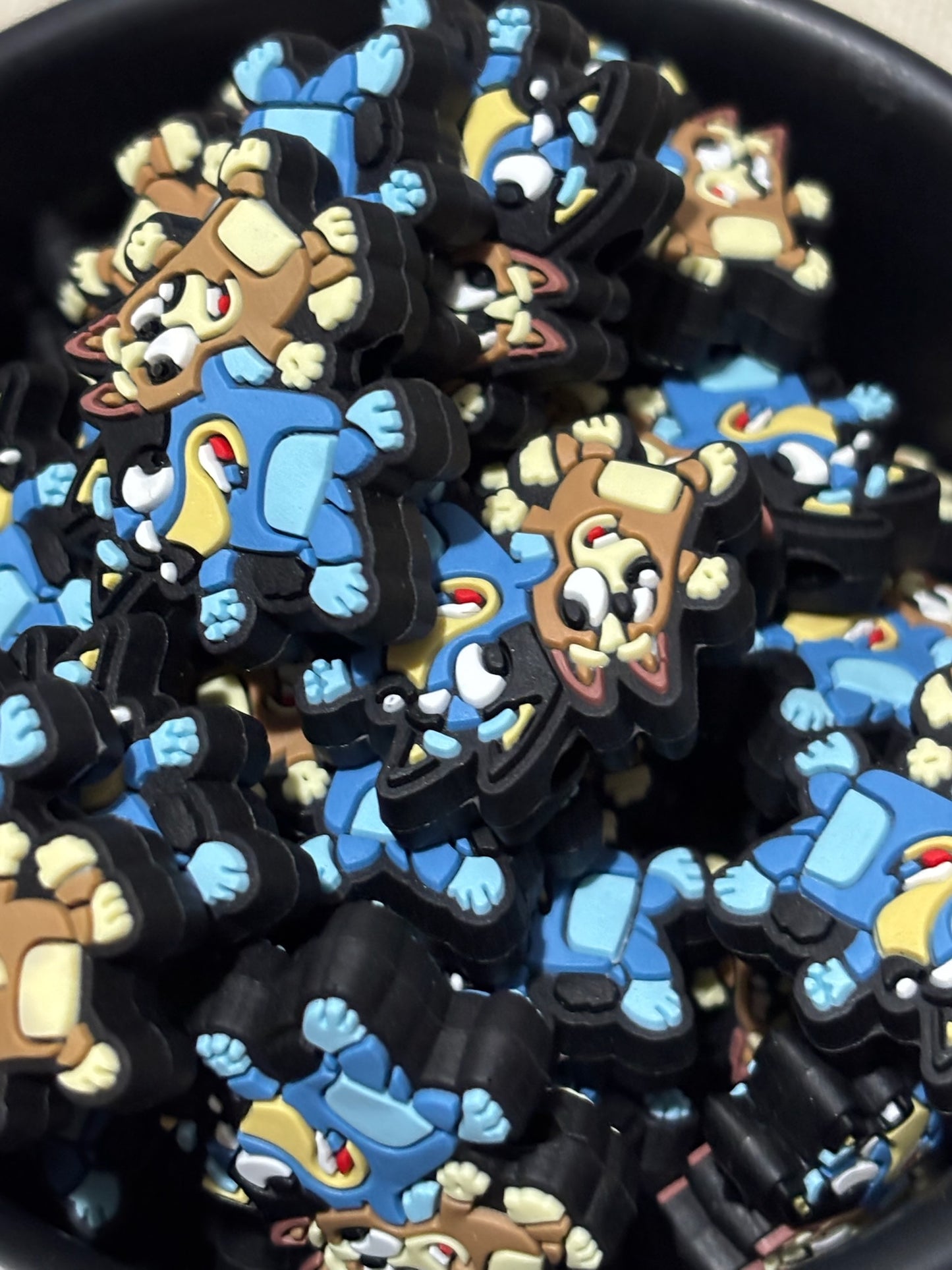 Silicone Focal Bead | 396 | Bingo & Bluey