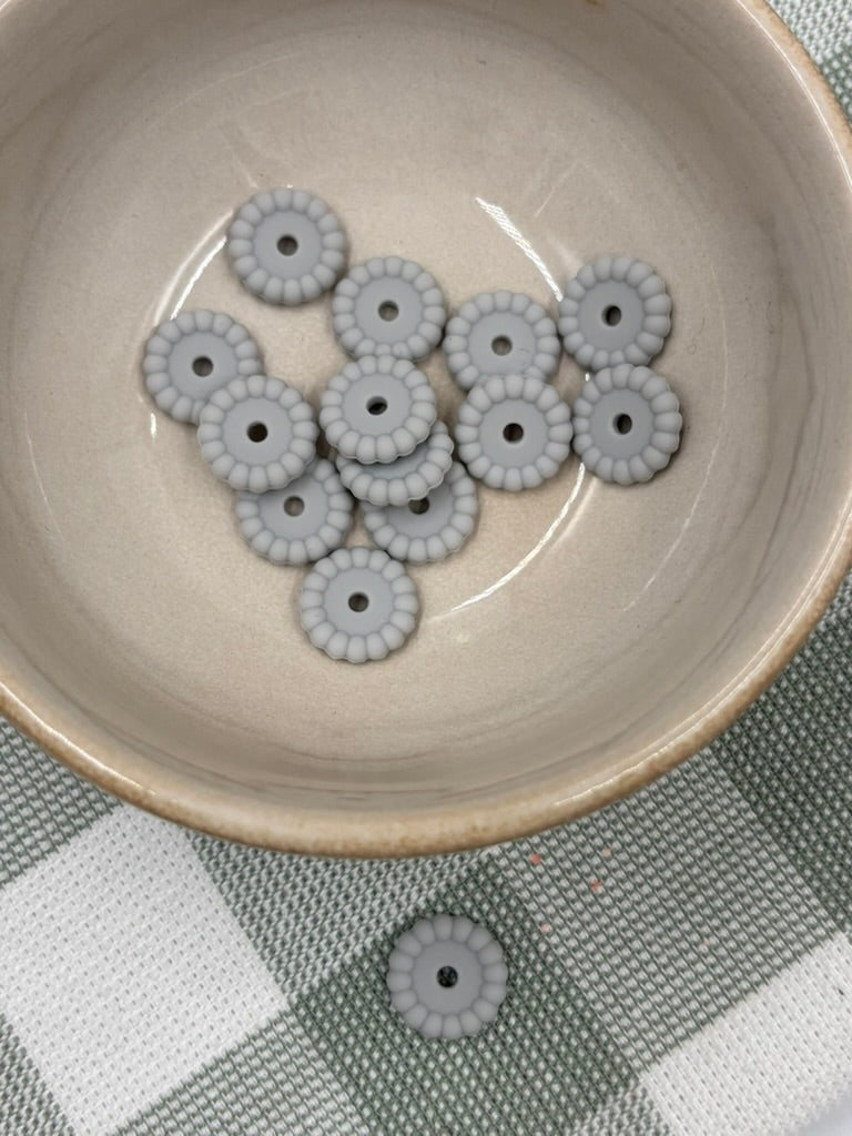 Bubble Spacer Bead | 14mm | 13 | Grey