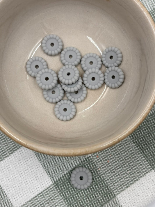 Bubble Spacer Bead | 14mm | 13 | Grey