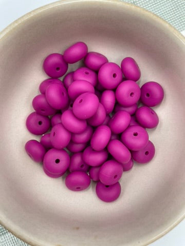 14mm silicone abacus | Magenta | 9