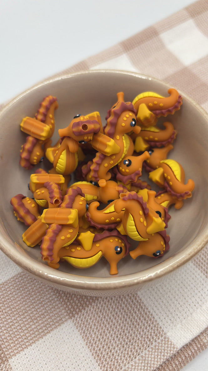 3D Silicone Focal Bead | Seahorse |493