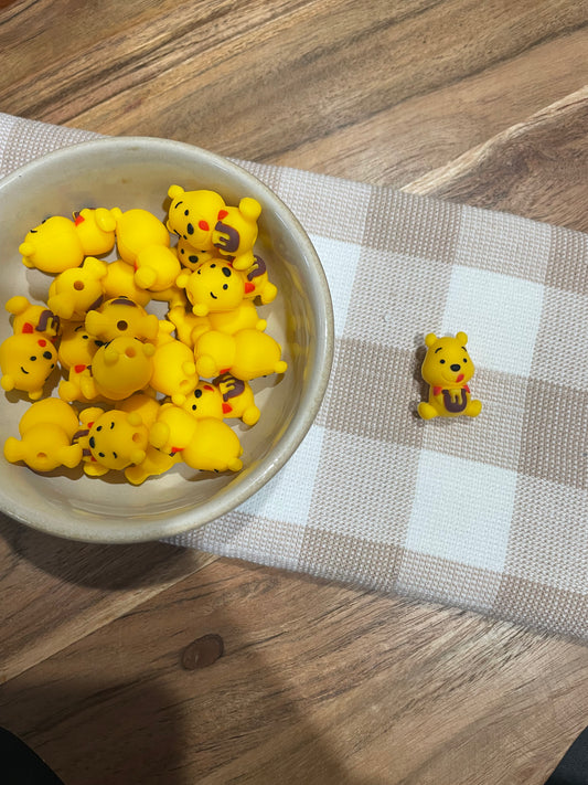 Silicone 3D Focal Bead - 177 - Pooh