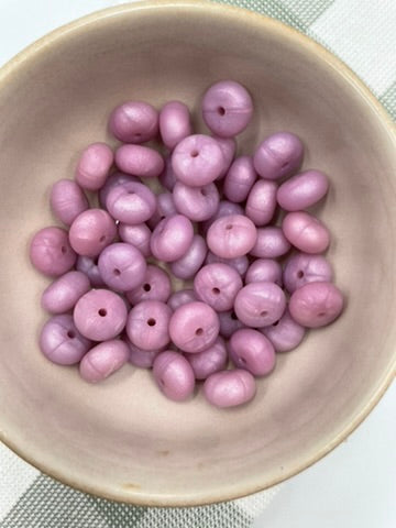 14mm silicone abacus | Matallic Purple | 67