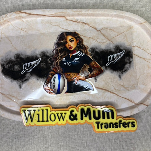 2025 | UV DTF 16OZ WRAP | Sports All Blacks