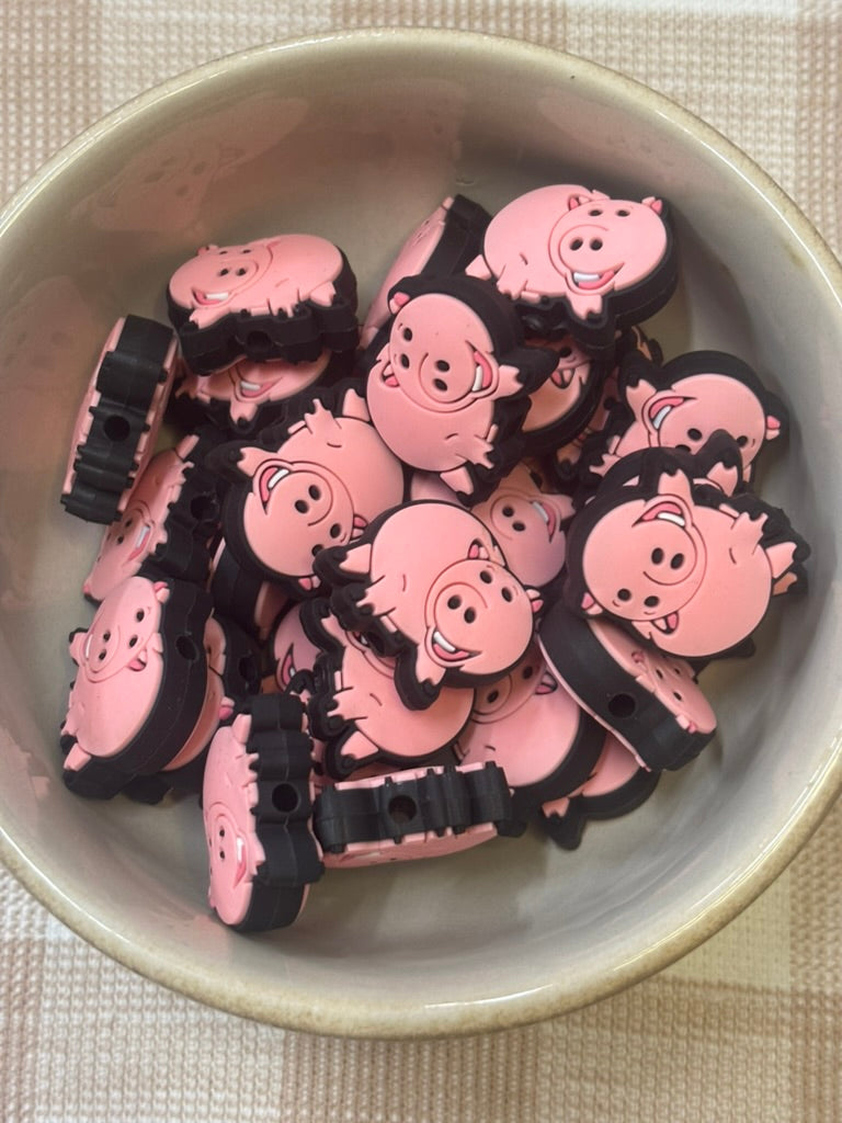 Silicone Focal Bead | Toy story 511 Pig