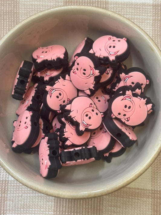 Silicone Focal Bead | Toy story 511 Pig