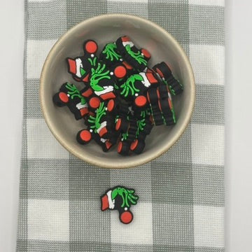 Silicone Focal Bead | 501 | Christmas Grinch