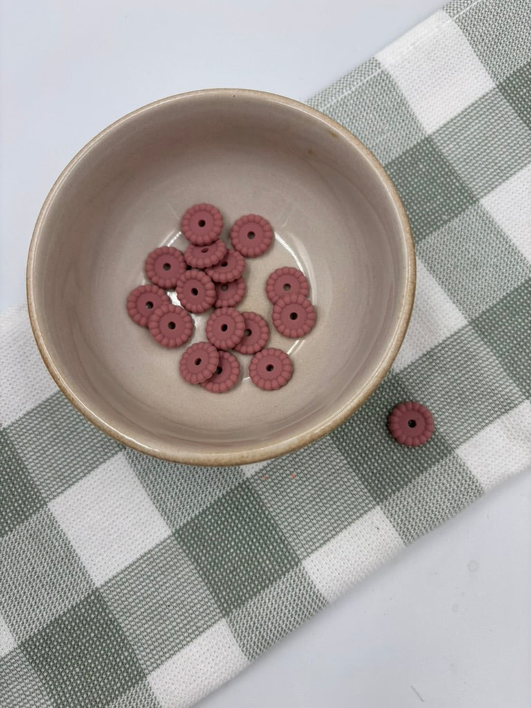 Bubble Spacer Bead | 14mm | 11 | Dusty Pink