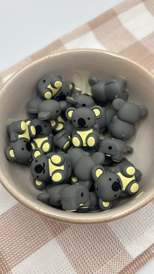 3D Silicone Focal Bead | Koala | 495