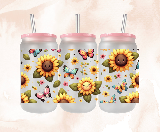 2025 | UV DTF 16OZ WRAP | 151 sunflowers