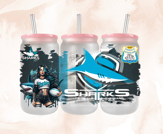 2025 | UV DTF 16OZ WRAP | Sports Sharks 5