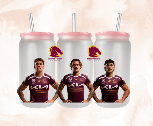 2025 | UV DTF 16OZ WRAP | NRL Sports Broncos Players 2