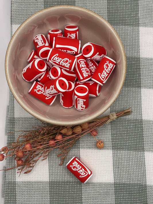 3D Silicone Focal Bead | 355 | Coke