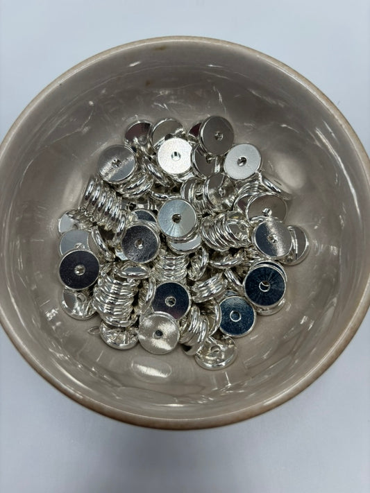 14mm Spacer Bead | Bright Silver 2