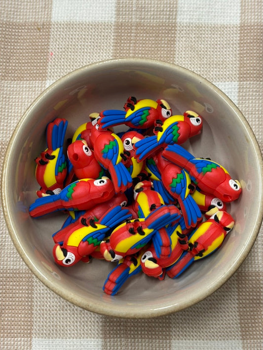 3D Silicone Focal Bead | 60 | Bird