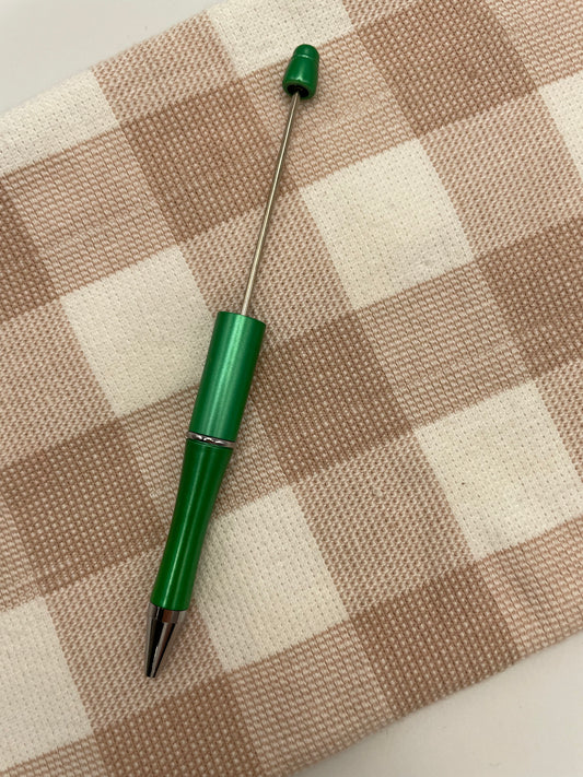 Bead-able Pen Blank | Christmas tree Green 3