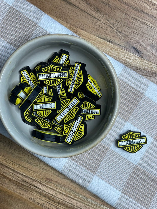 Silicone Focal Bead - 164 | yellow Harley