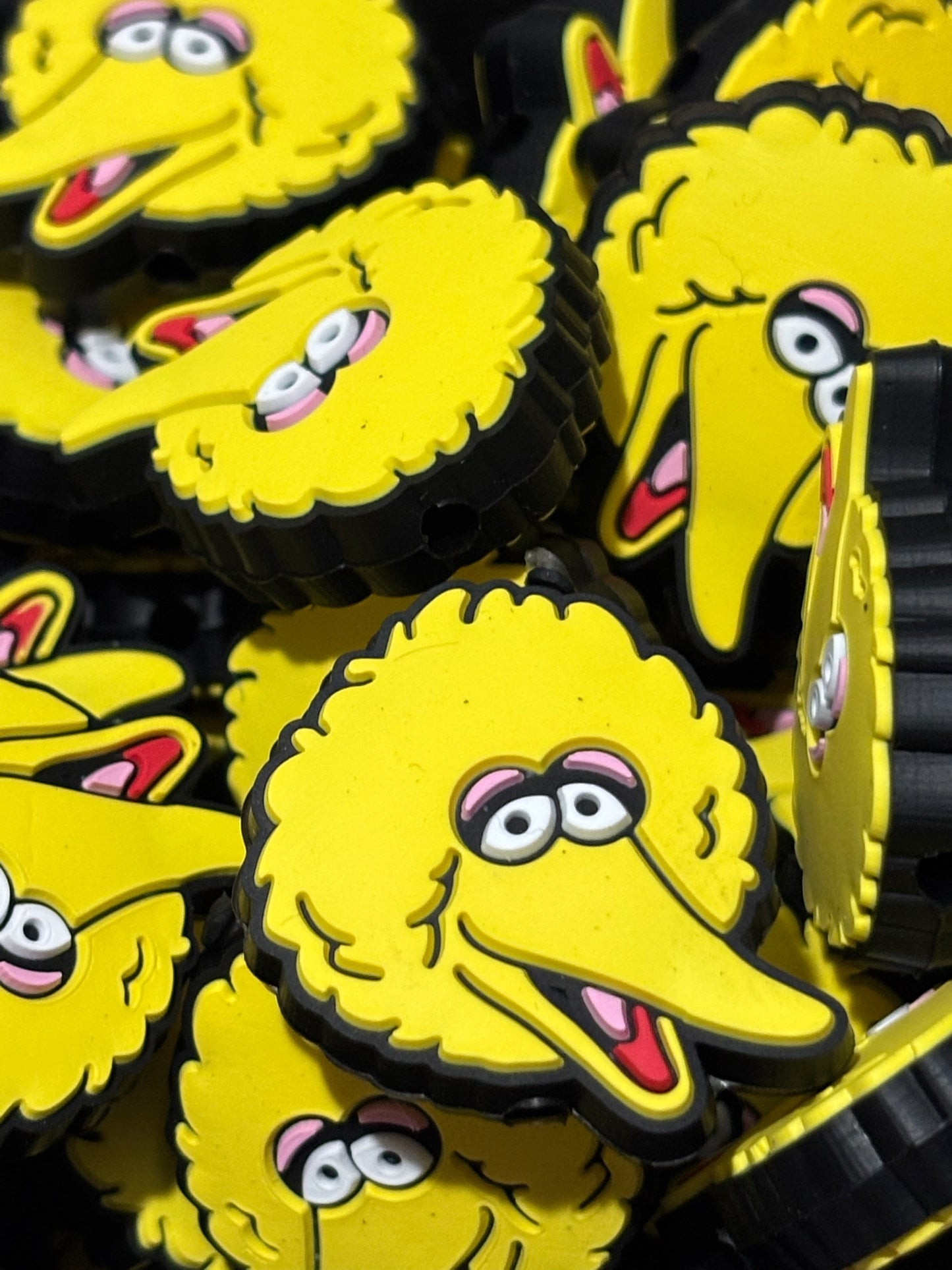 Silicone Focal Bead | 400 | Big Bird Sesame Street