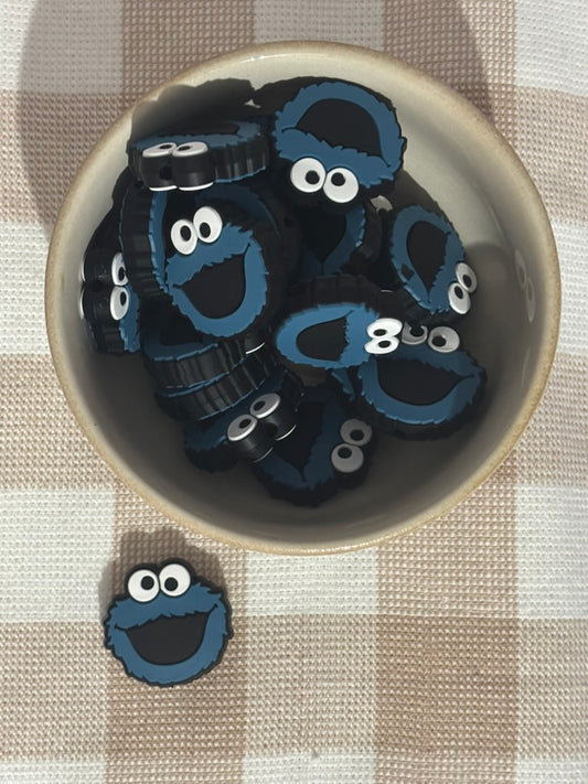 Silicone Focal Bead | 312 | Sesame street cookie monster