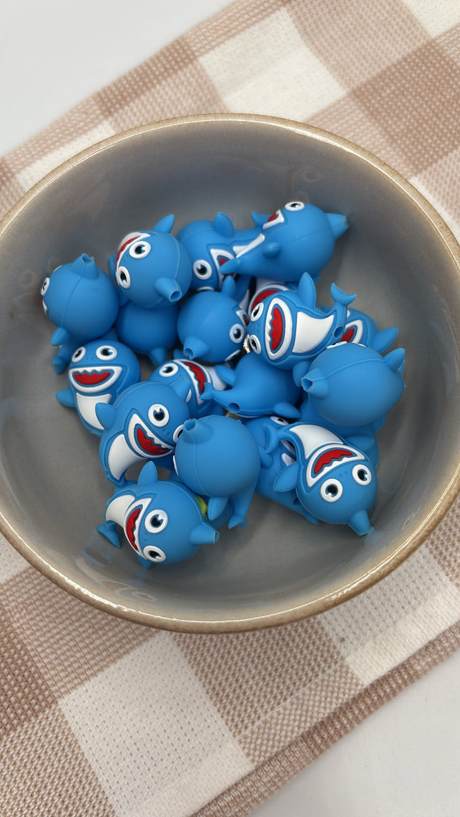 3D Silicone Focal Bead | Baby Shark | 488