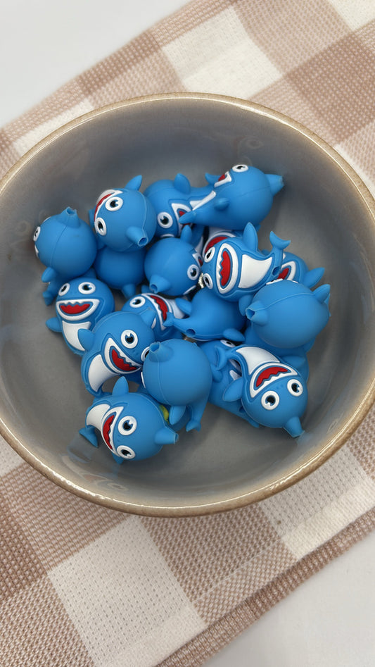 3D Silicone Focal Bead | Baby Shark | 488