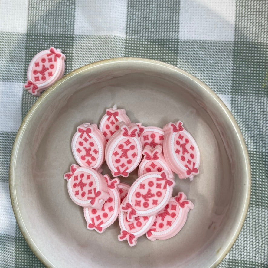 Silicone Focal Bead | LV Pink | 438