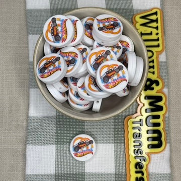 Silicone Focal Bead | 370 | Hot Wheels