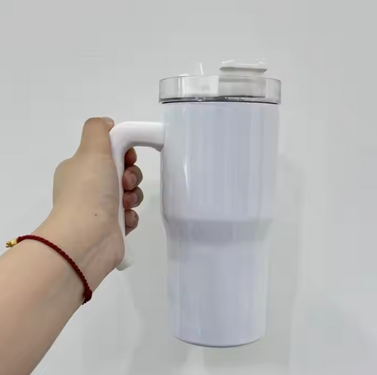 20oz | White Tumbler W Removable handle | sublimation | Blanks |
