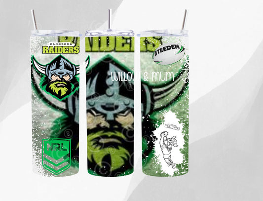 National Rugby League  (NRL)  | Raiders | sublimation | 20oz Tumbler straight | UV DTF file | Png digital download