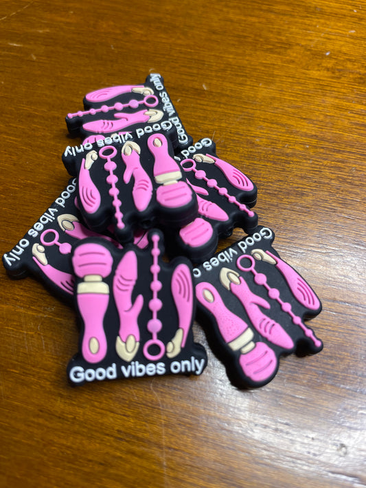 Silicone Focal Bead - Good Vibes 39