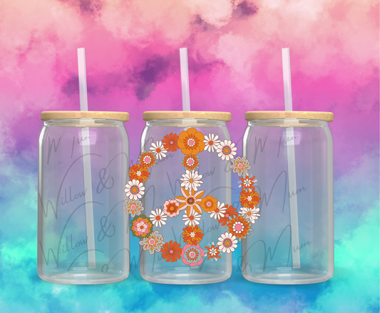 UV DTF Decals - 170 Peace Flower