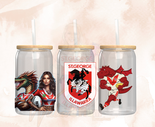 UV DTF 16OZ WRAP - Sports NRL - St George
