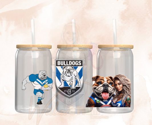 2025 |UV DTF 16OZ WRAP - Sports NRL - Bulldogs