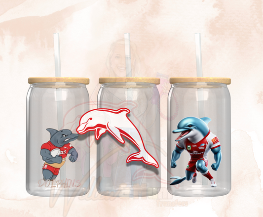UV DTF 16OZ WRAP - Sports NRL - Dolphins