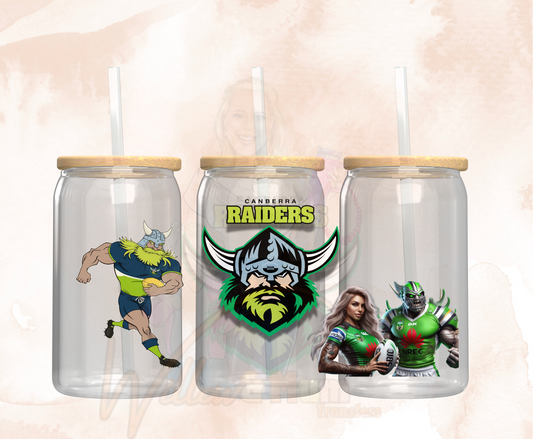 UV DTF 16OZ WRAP - Sports NRL - Raiders